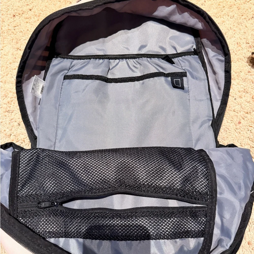 adidas Light Pink Trefoil Backpack with Black Logo - Picture 6 of 7